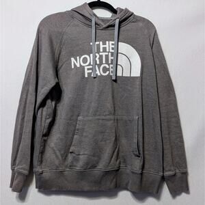 The North Face Half Dome Cotton Blend Hoodie Sweatshirt (Women's Medium) Gray
